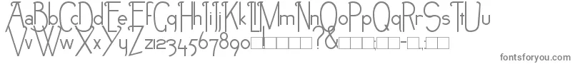 NEB Font – Gray Fonts on White Background