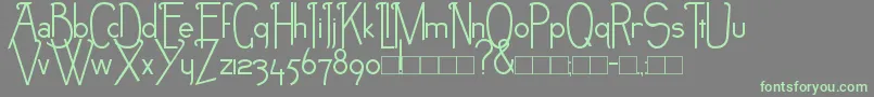 Шрифт NEB – зелёные шрифты на сером фоне