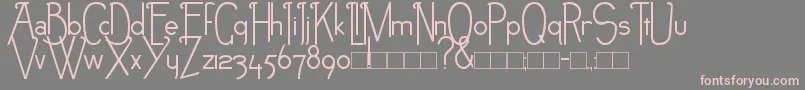Шрифт NEB – розовые шрифты на сером фоне