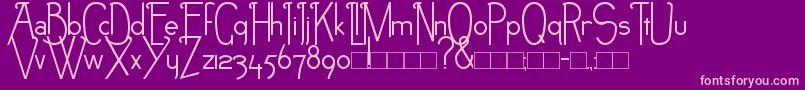 Шрифт NEB – розовые шрифты на фиолетовом фоне