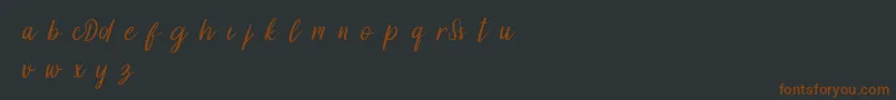 DollynDemo Font – Brown Fonts on Black Background