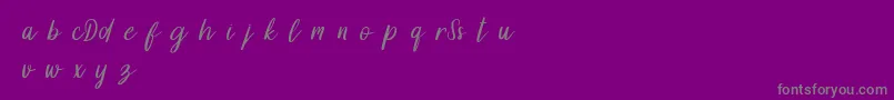 DollynDemo Font – Gray Fonts on Purple Background