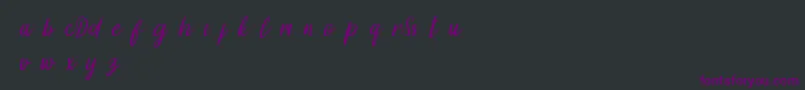 DollynDemo Font – Purple Fonts on Black Background