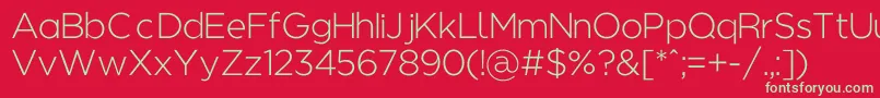 Regencielightalt Font – Green Fonts on Red Background