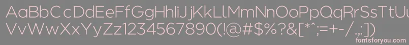 Regencielightalt Font – Pink Fonts on Gray Background