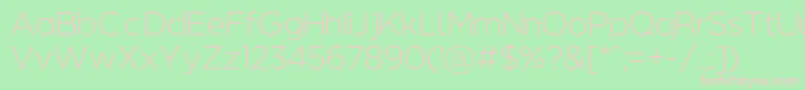 Regencielightalt Font – Pink Fonts on Green Background