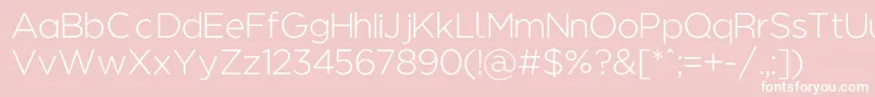Regencielightalt Font – White Fonts on Pink Background