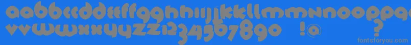 TschichfsBlack Font – Gray Fonts on Blue Background