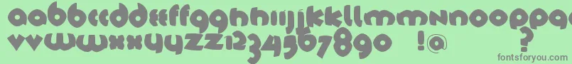 TschichfsBlack Font – Gray Fonts on Green Background