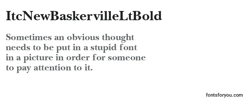 Review of the ItcNewBaskervilleLtBold Font