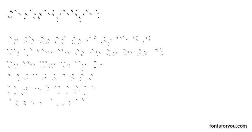 Schriftart Chokohighlight (55148) – Alphabet, Zahlen, spezielle Symbole