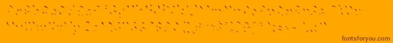 Chokohighlight Font – Brown Fonts on Orange Background