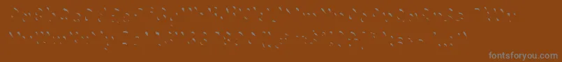 Czcionka Chokohighlight – szare czcionki na brązowym tle
