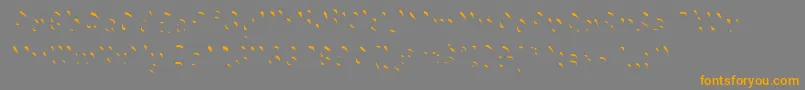 Chokohighlight Font – Orange Fonts on Gray Background