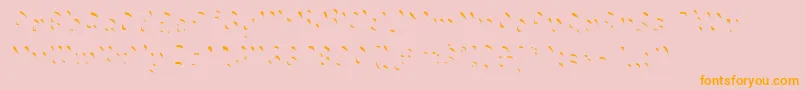 Chokohighlight Font – Orange Fonts on Pink Background