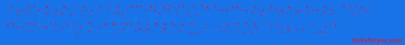 Chokohighlight Font – Red Fonts on Blue Background