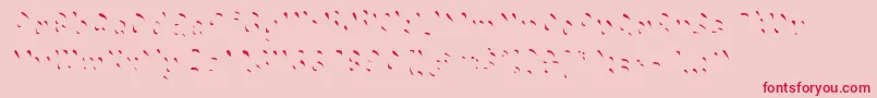 Chokohighlight Font – Red Fonts on Pink Background