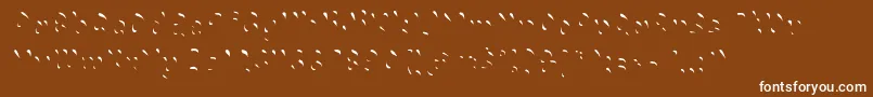 Czcionka Chokohighlight – białe czcionki na brązowym tle