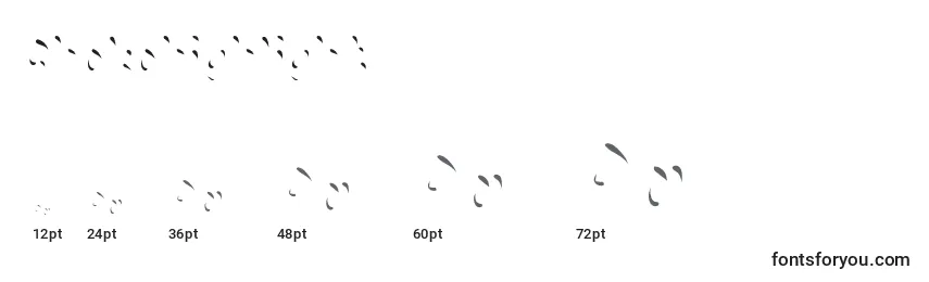 Größen der Schriftart Chokohighlight (55148)