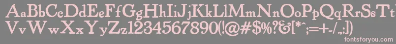 PowellAntiqueBold Font – Pink Fonts on Gray Background