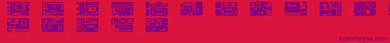 Mayaruler Font – Purple Fonts on Red Background