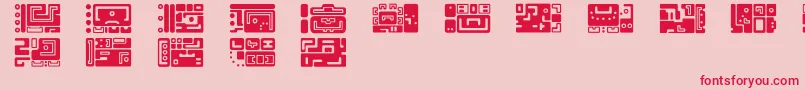 Mayaruler Font – Red Fonts on Pink Background