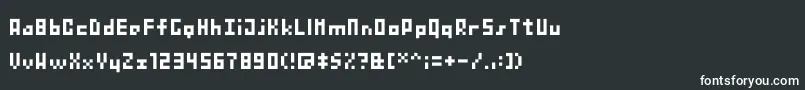 フォントBitnanoV33 – 黒い背景に白い文字
