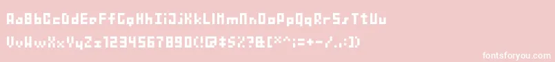 フォントBitnanoV33 – ピンクの背景に白い文字