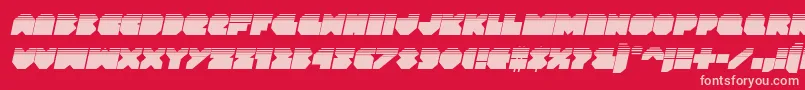 Vxrockethalfital Font – Pink Fonts on Red Background