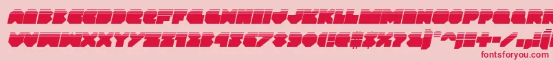Vxrockethalfital Font – Red Fonts on Pink Background
