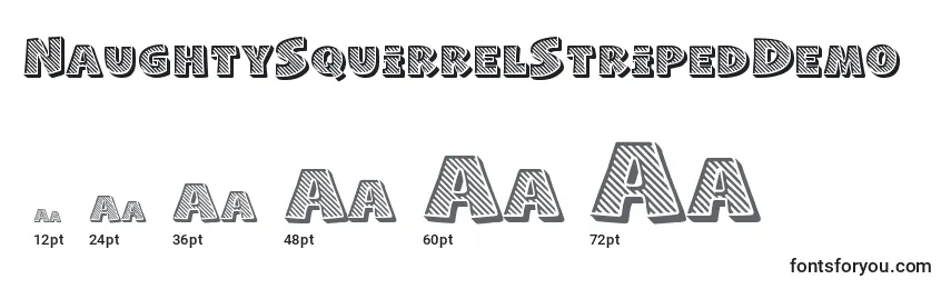 NaughtySquirrelStripedDemo Font Sizes