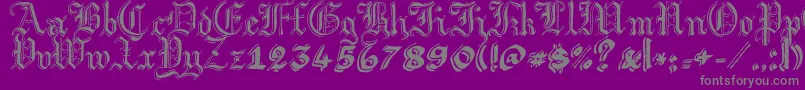 fuente ArgorGotScaqh – Fuentes Grises Sobre Fondo Morado