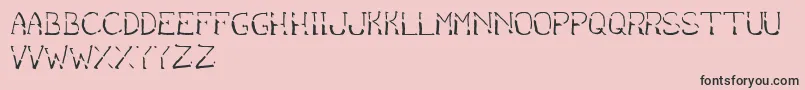 BantumCaps Font – Black Fonts on Pink Background