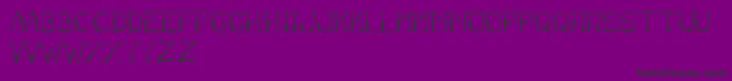 Шрифт BantumCaps – чёрные шрифты на фиолетовом фоне