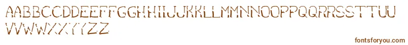 Шрифт BantumCaps – коричневые шрифты на белом фоне