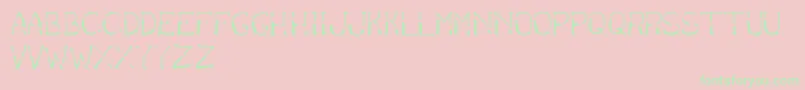 BantumCaps Font – Green Fonts on Pink Background