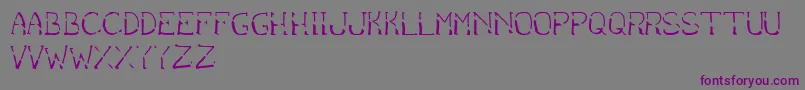 Шрифт BantumCaps – фиолетовые шрифты на сером фоне