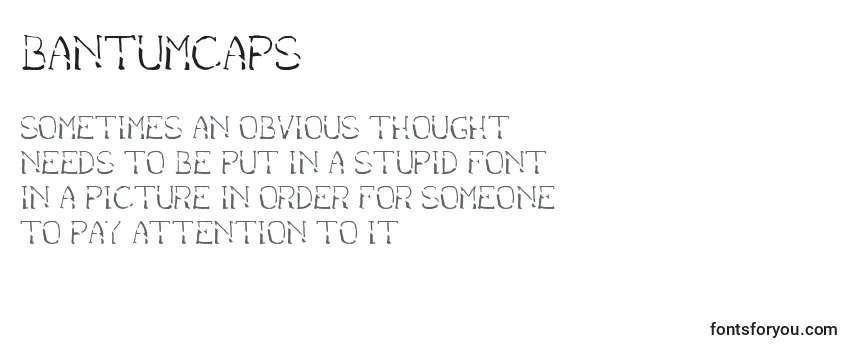 BantumCaps Font