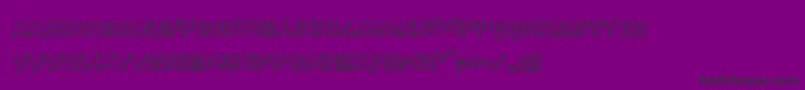 Шрифт Wickerman3Drotal – чёрные шрифты на фиолетовом фоне