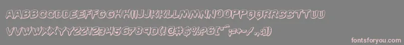 Wickerman3Drotal Font – Pink Fonts on Gray Background