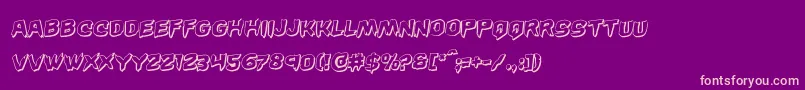 Wickerman3Drotal Font – Pink Fonts on Purple Background