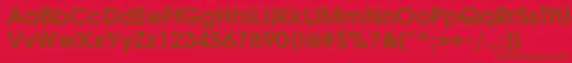Poet Font – Brown Fonts on Red Background
