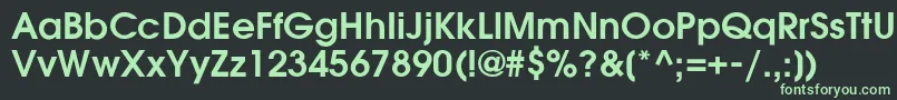 Poet Font – Green Fonts on Black Background