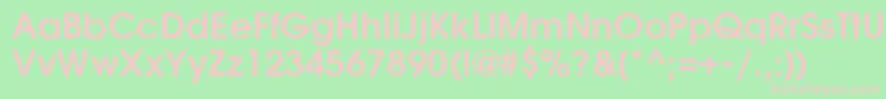 Poet Font – Pink Fonts on Green Background