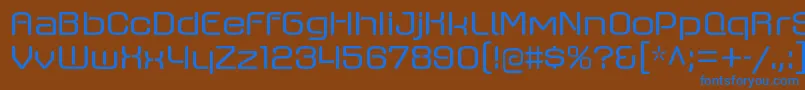 AxaxaxrgRegular Font – Blue Fonts on Brown Background