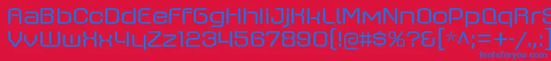 AxaxaxrgRegular Font – Blue Fonts on Red Background