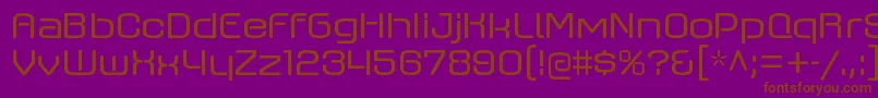 AxaxaxrgRegular Font – Brown Fonts on Purple Background