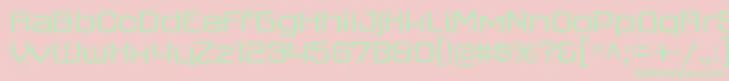 AxaxaxrgRegular Font – Green Fonts on Pink Background