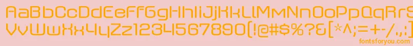 AxaxaxrgRegular-Schriftart – Orangefarbene Schriften auf rosa Hintergrund