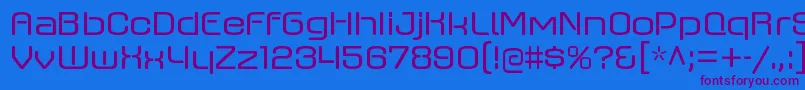 AxaxaxrgRegular Font – Purple Fonts on Blue Background